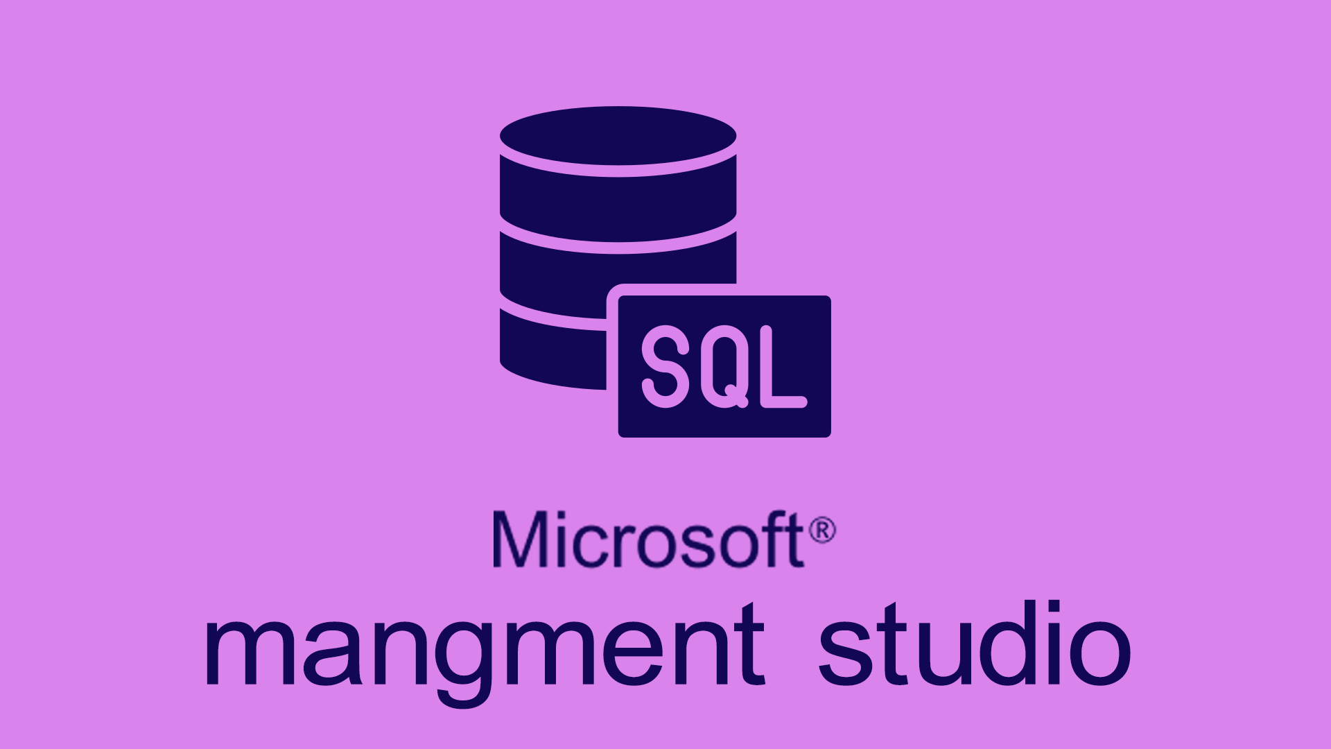 SQl Mangment Studio